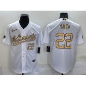 Nationals 22 Juan Soto White Nike 2022 MLB All-Star Cool Base Jerseys
