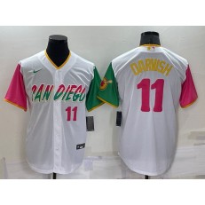 Padres 11 Yu Darvish White Nike 2022 City Connect Cool Base Jerseys