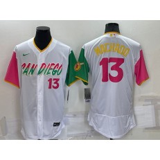 Padres 13 Manny Machado White Nike 2022 City Connect Flexbase Jersey