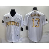 Padres 13 Manny Machado White Nike 2022 MLB All-Star Cool Base Jersey