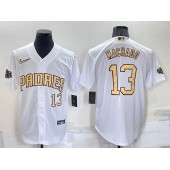 Padres 13 Manny Machado White Nike 2022 MLB All-Star Cool Base Jerseys