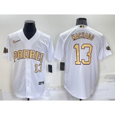 Padres 13 Manny Machado White Nike 2022 MLB All-Star Cool Base Jerseys