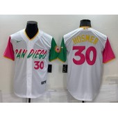 Padres 30 Eric Hosmer White Nike 2022 City Connect Cool Base Jersey