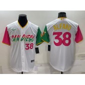 Padres 38 Jorge Alfaro White Nike 2022 City Connect Cool Base Jerseys
