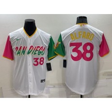 Padres 38 Jorge Alfaro White Nike 2022 City Connect Cool Base Jerseys
