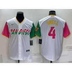 Padres 4 Blake Snell White Nike 2022 City Connect Cool Base Jerseys
