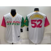 Padres 52 Mike Clevinger White Nike 2022 City Connect Cool Base Jersey