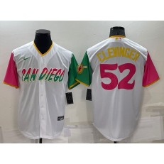 Padres 52 Mike Clevinger White Nike 2022 City Connect Cool Base Jersey