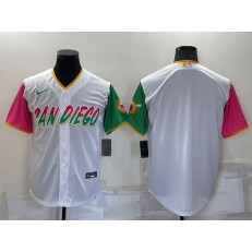 Padres Blank White Nike 2022 City Connect Cool Base Jersey