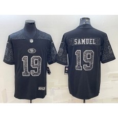 Nike 49ers 19 Deebo Samuel Black RFLCTV Limited Jersey