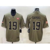 Nike 49ers 19 Deebo Samuel Olive 2022 Salute To Service Limited Jersey