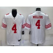 Nike 49ers 4 Emmanuel Moseley White Color Rush Vapor Untouchable Limited Jersey