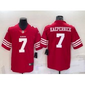 Nike 49ers 7 Colin Kaepernick Red Color Rush Vapor Untouchable Limited Jersey