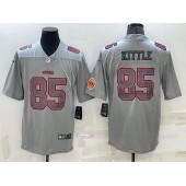 Nike 49ers 85 George Kittle Gray Atmosphere Fashion Vapor Limited Jersey