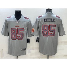 Nike 49ers 85 George Kittle Gray Atmosphere Fashion Vapor Limited Jersey