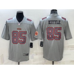 Nike 49ers 85 George Kittle Gray Atmosphere Fashion Vapor Limited Jersey