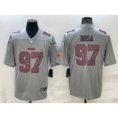 Nike 49ers 97 Nick Bosa Gray Atmosphere Fashion Vapor Limited Jersey