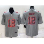 Nike Buccaneers 12 Tom Brady Gray Atmosphere Fashion Vapor Limited Jersey