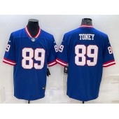 Nike Giants 89 Kadarius Toney Royal Classic Vapor Untouchable Limited Jersey