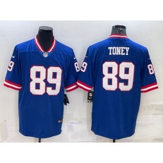 Nike Giants 89 Kadarius Toney Royal Classic Vapor Untouchable Limited Jersey