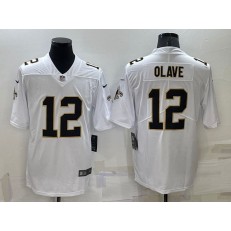 Nike Saints 12 Chris Olave White 2022 NFL Draft Vapor Untouchable Limited Jersey