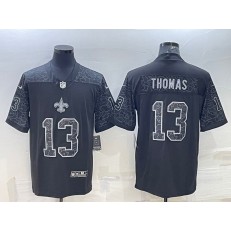 Nike Saints 13 Michael Thomas Black RFLCTV Limited Jersey