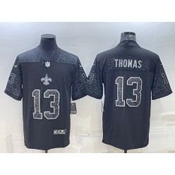 Nike Saints 13 Michael Thomas Black RFLCTV Limited Jersey