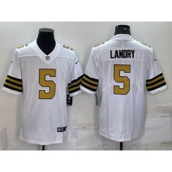 Nike Saints 5 Jarvis Landry White Color Rush Limited Jersey