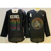Coyotes 81 Phil Kessel Black 2022 Adidas Jersey