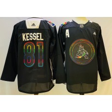 Coyotes 81 Phil Kessel Black 2022 Adidas Jersey