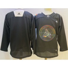 Coyotes Blank Black 2022 Adidas Jersey