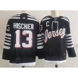 Devils 13 Nico Hischier Black 2022 Alternate Adidas Jersey