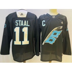 Hurricanes 11 Jordan Staal Black 2022 Adidas Jersey