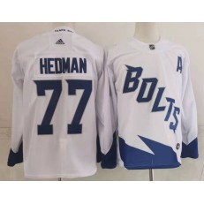 Lightning 77 Victor Hedman White 2022 NHL Stadium Series Adidas Jersey