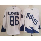 Lightning 86 Nikita Kucherov White 2022 NHL Stadium Series Adidas Jersey