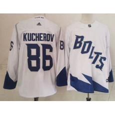 Lightning 86 Nikita Kucherov White 2022 NHL Stadium Series Adidas Jersey