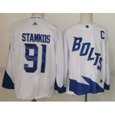 Lightning 91 Steven Stamkos White 2022 NHL Stadium Series Adidas Jersey