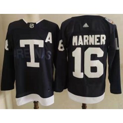 Maple Leafs 16 Mitchell Marner Navy 2022 NHL Heritage Classic Adidas Jersey