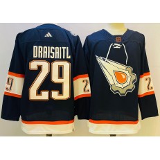 Oilers 29 Leon Draisaitl Navy Adidas Jersey