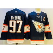 Oilers 97 Connor McDavid Navy Adidas Jersey