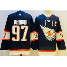 Oilers 97 Connor McDavid Navy Adidas Jersey