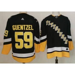 Penguins 59 Jake Guentzel Black 2022 Alternate Adidas Jersey
