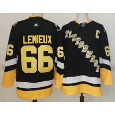 Penguins 66 Mario Lemieux Black 2022 Alternate Adidas Jersey