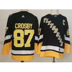 Penguins 87 Sidney Crosby Black 2022 Alternate Adidas Jersey