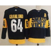 Predators 64 Mikael Granlund Navy 2022 NHL Stadium Series Adidas Jersey