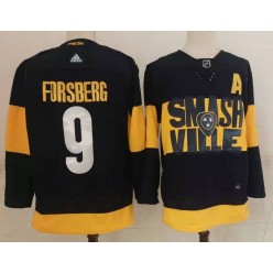 Predators 9 Filip Forsberg Navy 2022 NHL Stadium Series Adidas Jersey