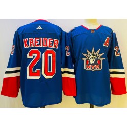 Rangers 20 Chris Kreider Royal Reverse Retro Adidas Jersey