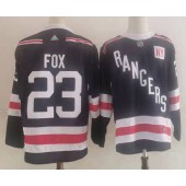 Rangers 23 Adam Fox Navy Adidas Jersey