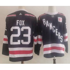 Rangers 23 Adam Fox Navy Adidas Jersey