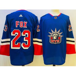 Rangers 23 Adam Fox Royal Reverse Retro Adidas Jersey